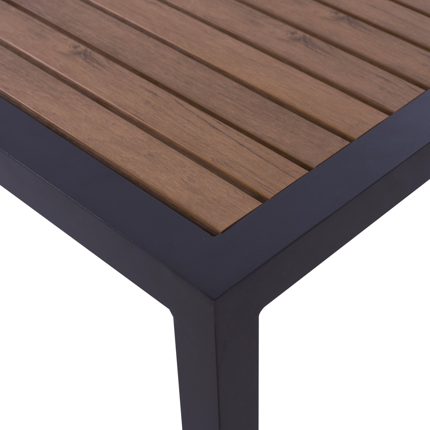 ΤΡΑΠΕΖΙ ΑΛΟΥΜΙΝΙΟΥ SABRA HM5403.02 ΓΚΡΙ ΜΕ POLYWOOD 45Χ45X45,5Yεκ.