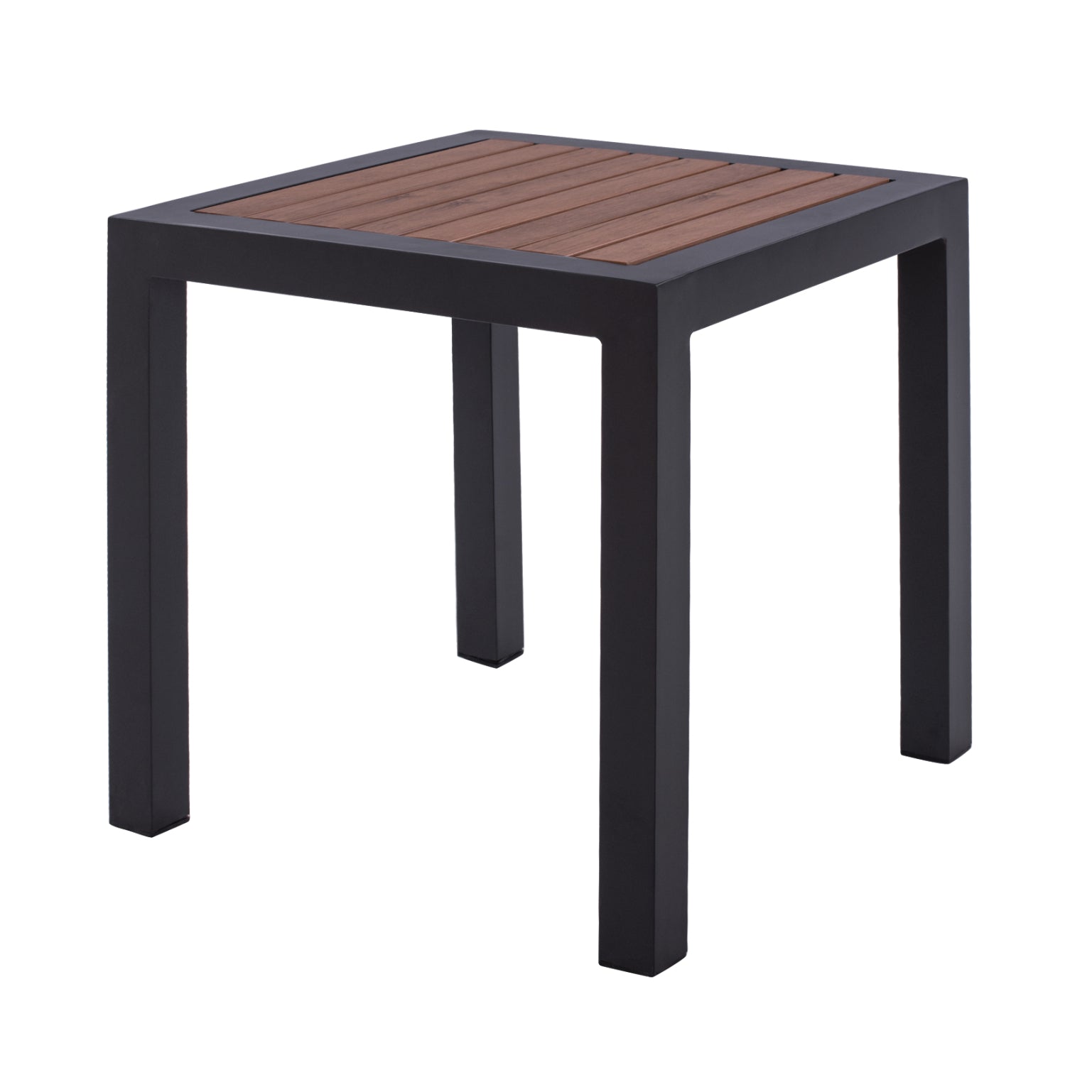 ΤΡΑΠΕΖΙ ΑΛΟΥΜΙΝΙΟΥ SABRA HM5403.02 ΓΚΡΙ ΜΕ POLYWOOD 45Χ45X45,5Yεκ.