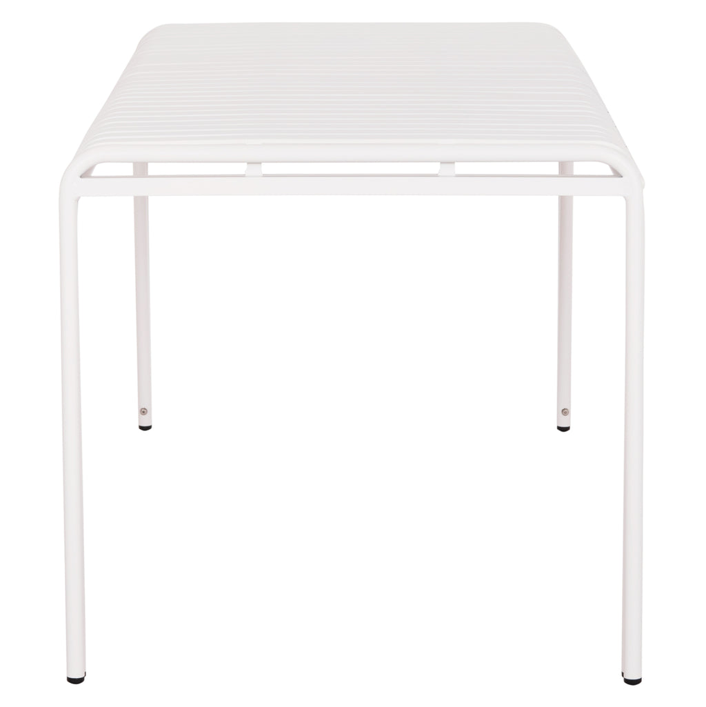 ΤΡΑΠΕΖΙ ΑΛΟΥΜΙΝΙΟΥ RACHEL HM6339.02 ΛΕΥΚΟ 150x80x75Υεκ.