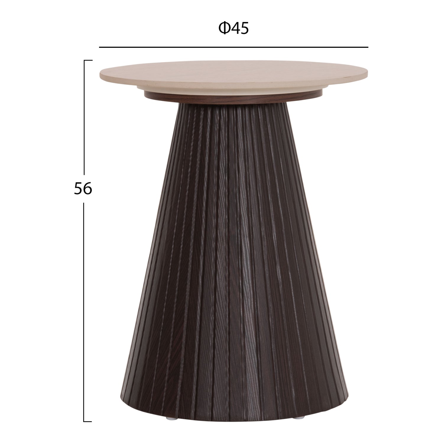 ΤΡΑΠΕΖΙ ΒΟΗΘΗΤΙΚΟ CATER HM18322 ΚΕΡΑΜΙΚΟ TOP ΟΨΗ ΤΡΑΒΕΡΤΙΝΑΣ-MDF ΒΑΣΗ Φ45x56Υεκ