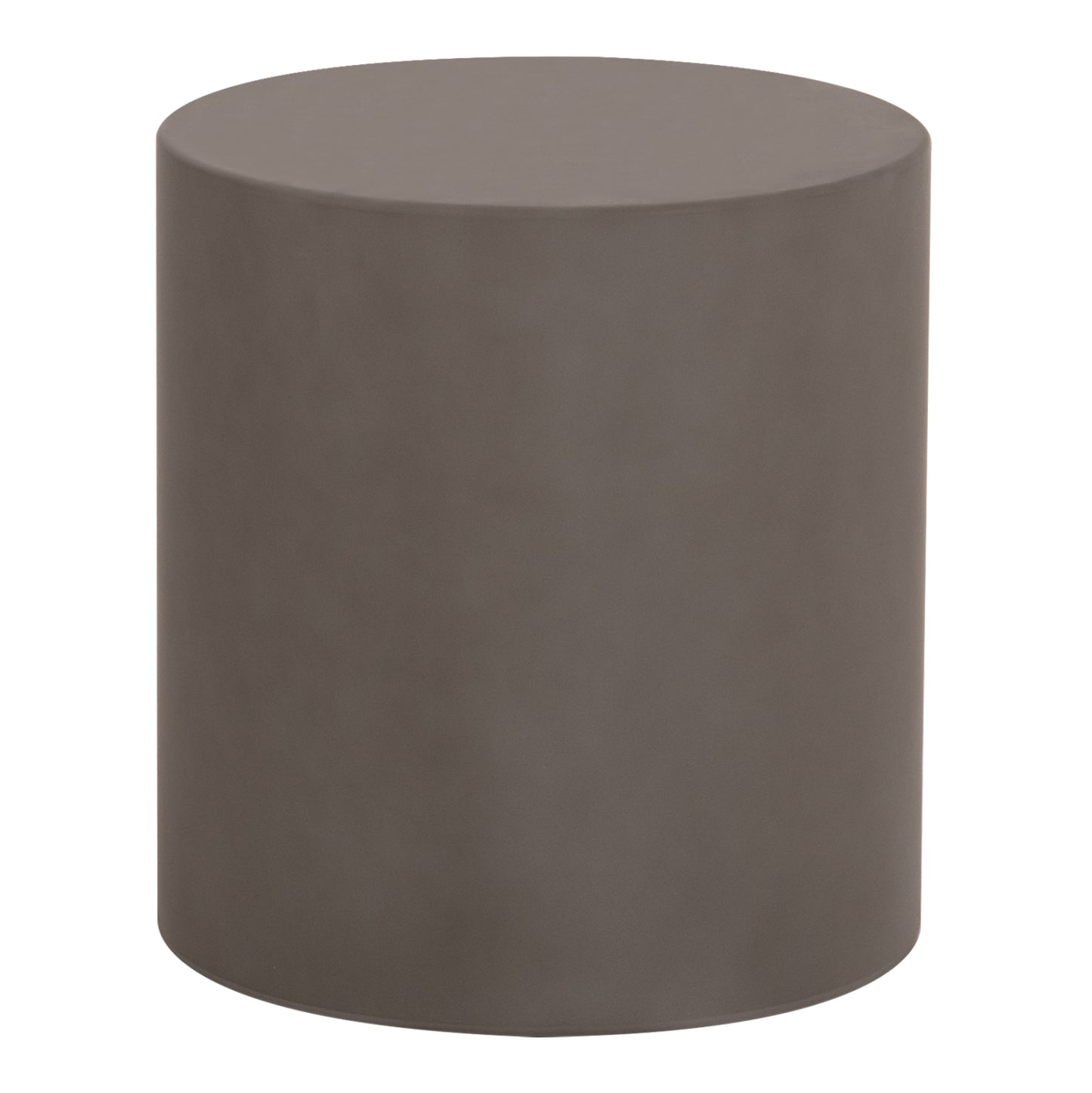 ΤΡΑΠΕΖΙ ΒΟΗΘΗΤΙΚΟ FIBER CEMENT ΣΤΡΟΓΓΥΛΟ KYOKO HM6592.01 ΓΚΡΙ Φ40x43Υεκ.