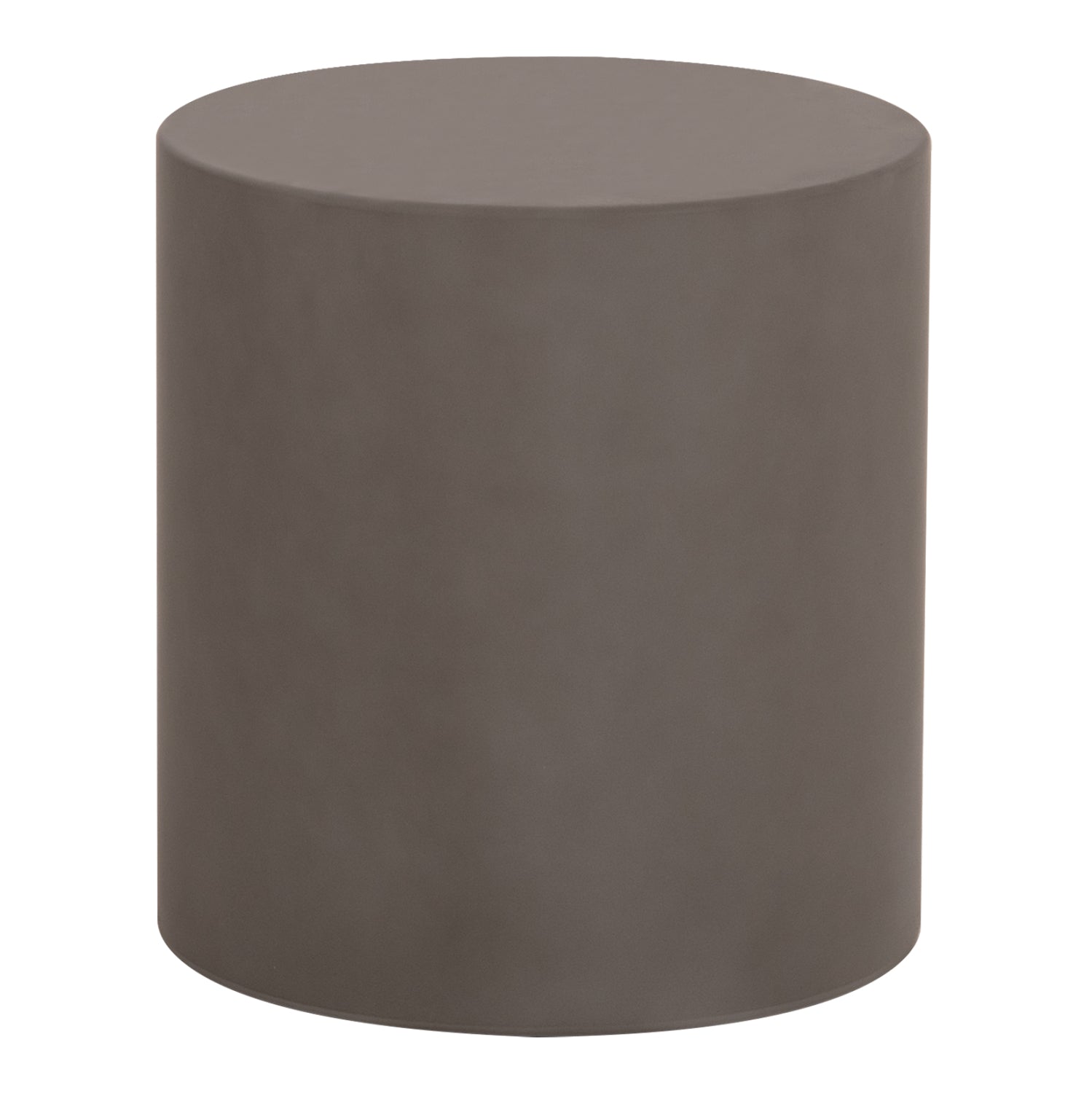 ΤΡΑΠΕΖΙ ΒΟΗΘΗΤΙΚΟ FIBER CEMENT ΣΤΡΟΓΓΥΛΟ KYOKO HM6592.01 ΓΚΡΙ Φ40x43Υεκ.