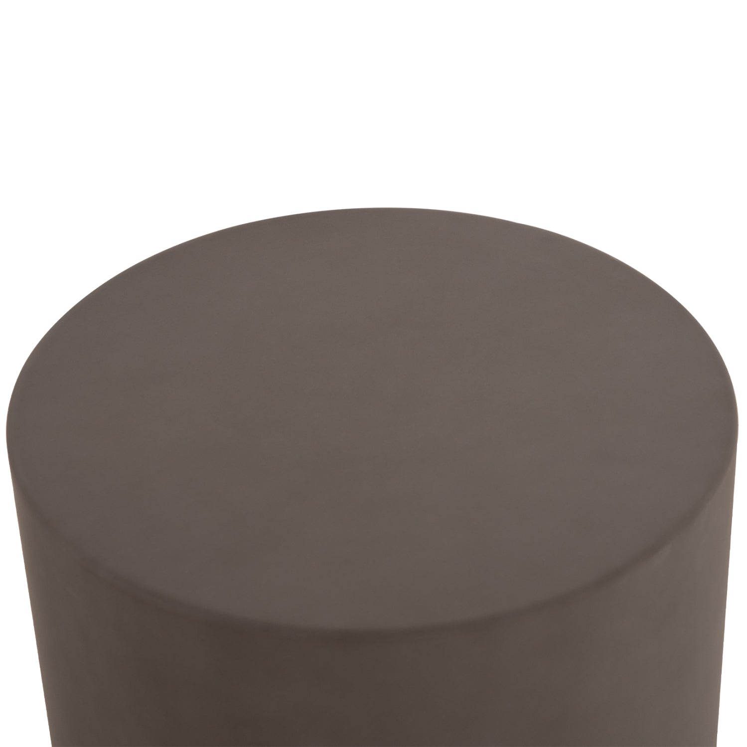 ΤΡΑΠΕΖΙ ΒΟΗΘΗΤΙΚΟ FIBER CEMENT ΣΤΡΟΓΓΥΛΟ KYOKO HM6592.01 ΓΚΡΙ Φ40x43Υεκ.