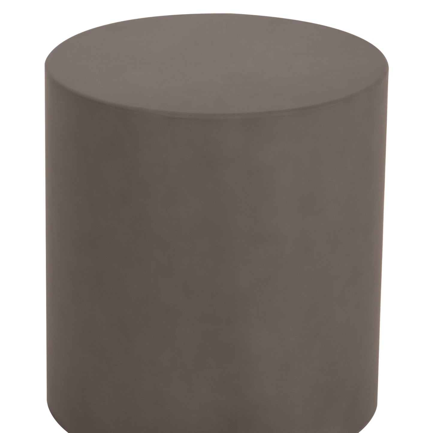ΤΡΑΠΕΖΙ ΒΟΗΘΗΤΙΚΟ FIBER CEMENT ΣΤΡΟΓΓΥΛΟ KYOKO HM6592.01 ΓΚΡΙ Φ40x43Υεκ.