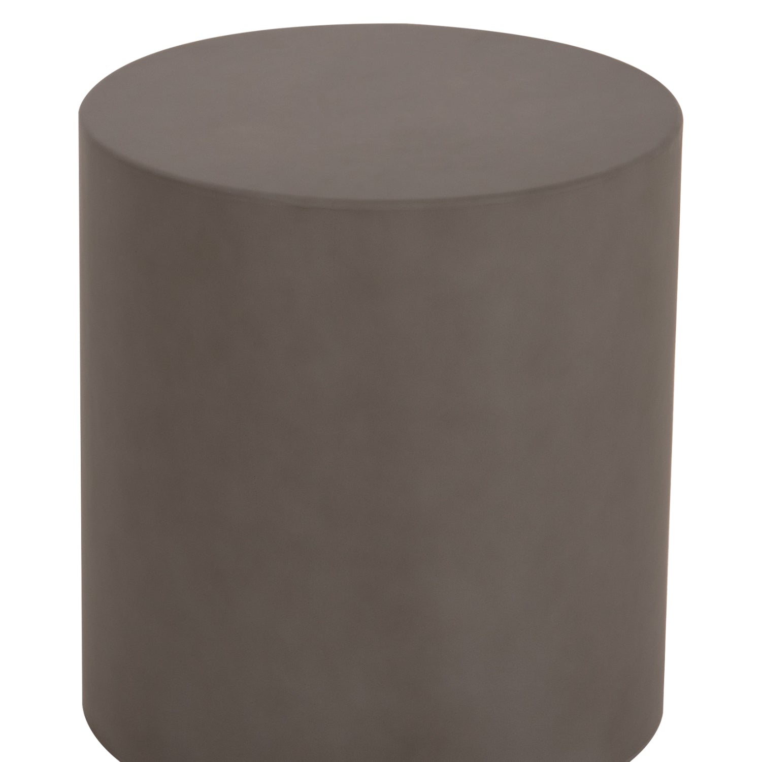 ΤΡΑΠΕΖΙ ΒΟΗΘΗΤΙΚΟ FIBER CEMENT ΣΤΡΟΓΓΥΛΟ KYOKO HM6592.01 ΓΚΡΙ Φ40x43Υεκ.