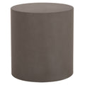 ΤΡΑΠΕΖΙ ΒΟΗΘΗΤΙΚΟ FIBER CEMENT ΣΤΡΟΓΓΥΛΟ KYOKO HM6592.01 ΓΚΡΙ Φ40x43Υεκ.