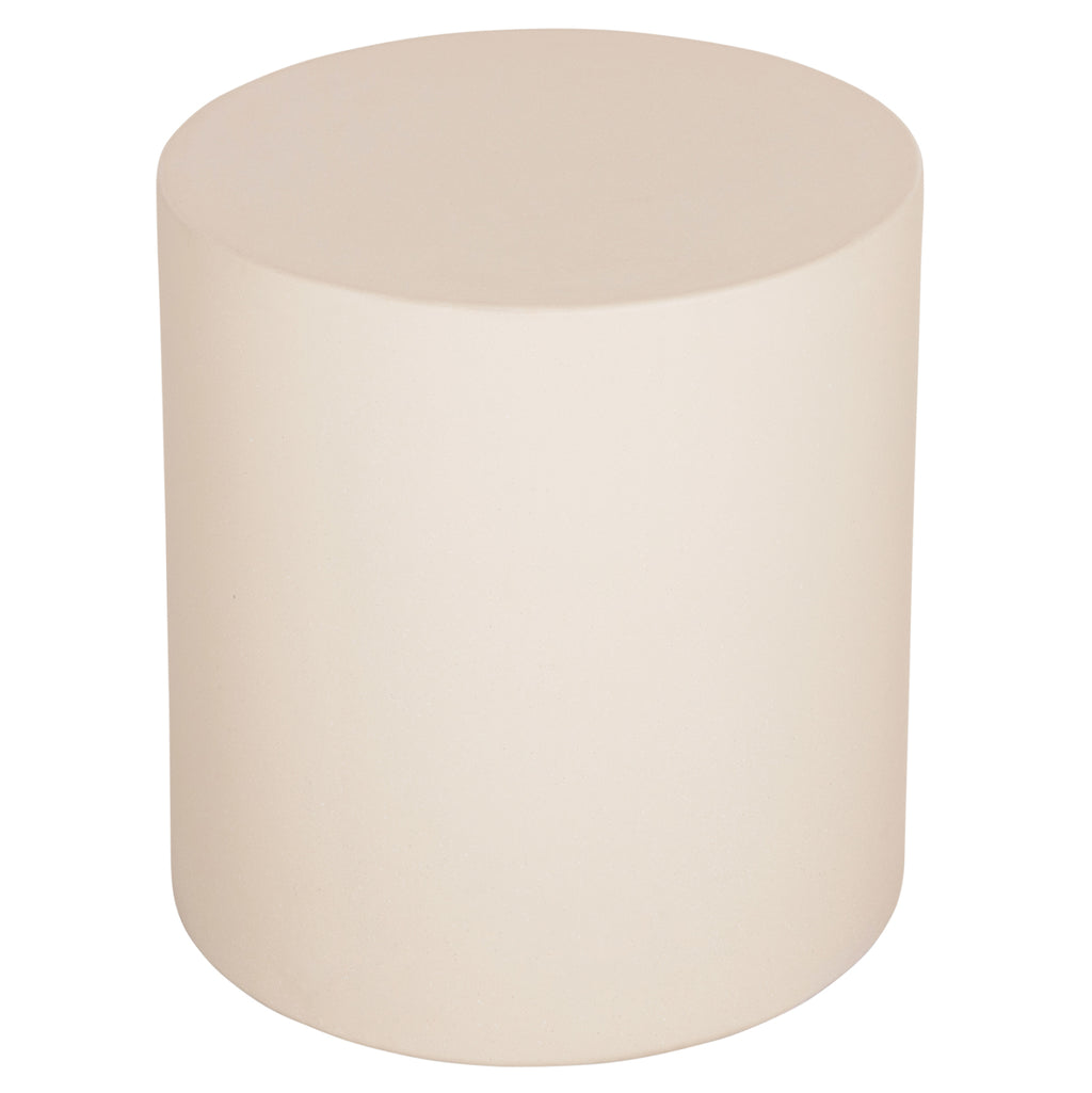 ΤΡΑΠΕΖΙ ΒΟΗΘΗΤΙΚΟ FIBER CEMENT ΣΤΡΟΓΓΥΛΟ KYOKO HM6592.02 ΜΠΕΖ Φ40x43Υεκ.