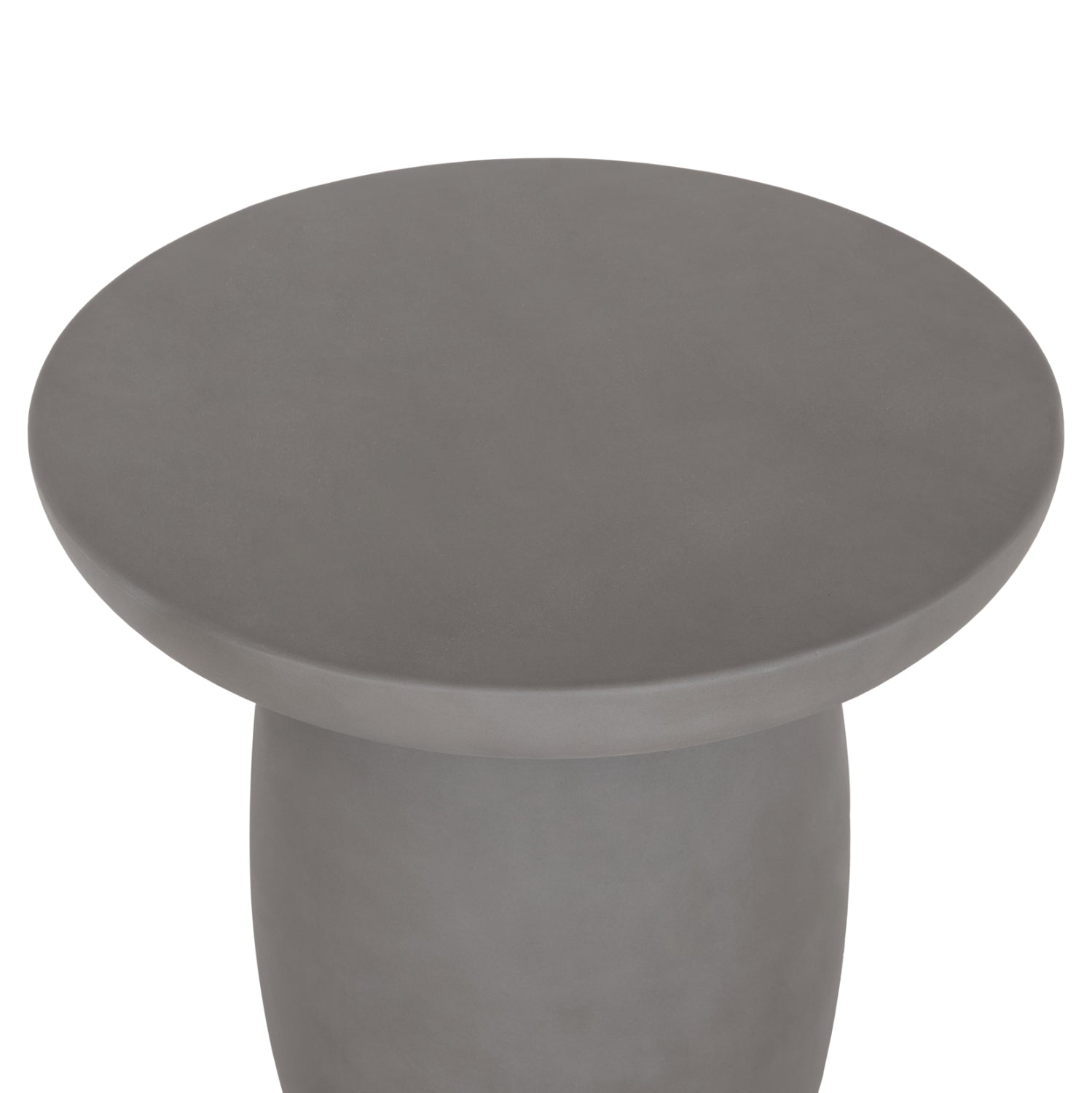 ΤΡΑΠΕΖΙ ΒΟΗΘΗΤΙΚΟ FIBER CEMENT ΣΤΡΟΓΓΥΛΟ HIKARI HM6593.01 ΓΚΡΙ Φ46x48Υεκ.