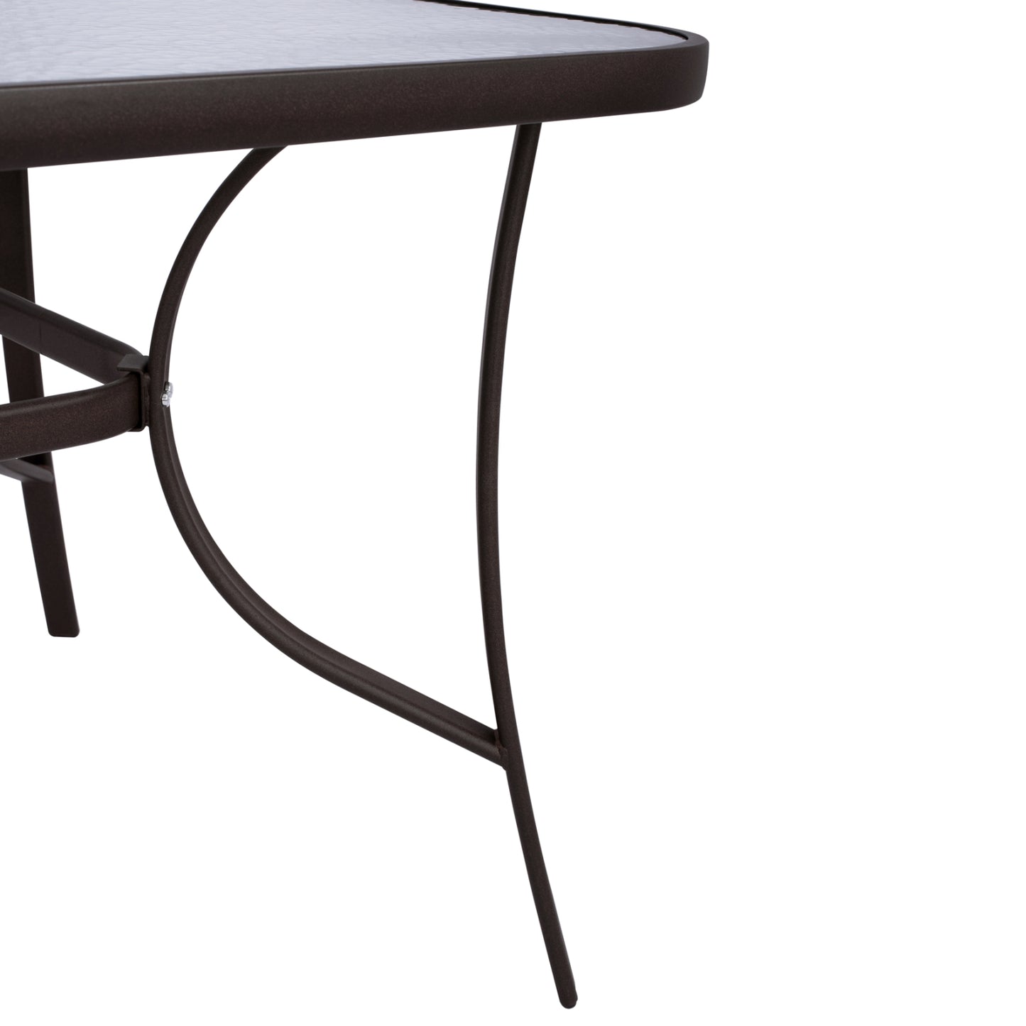 ΤΡΑΠΕΖΙ BRUNO 150X90Χ72Υεκ. ΚΑΦΕ ΜΕΤΑΛΛΙΚΟ ΜΕ ΓΥΑΛΙΝΗ ΕΠΙΦΑΝΕΙΑ HM5145.02