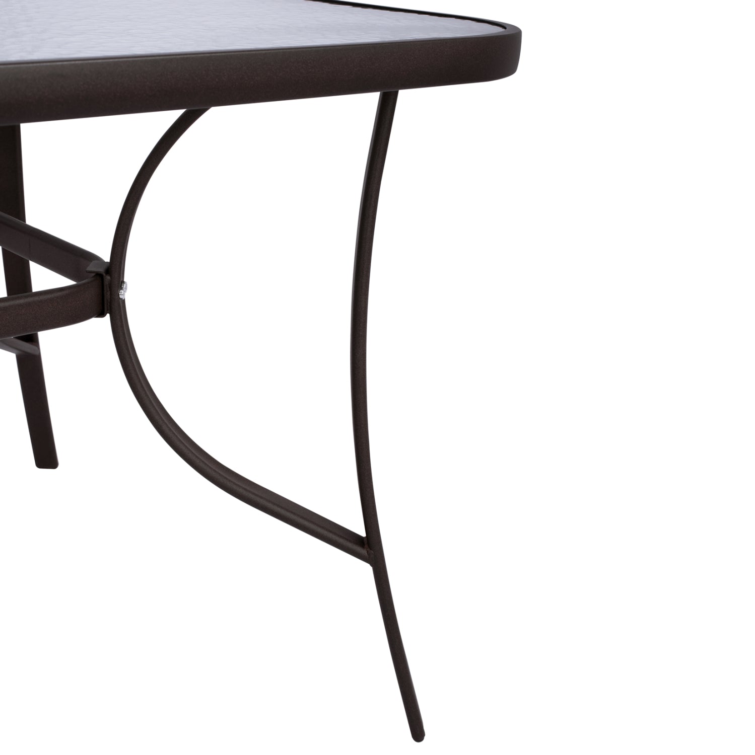 ΤΡΑΠΕΖΙ BRUNO 150X90Χ72Υεκ. ΚΑΦΕ ΜΕΤΑΛΛΙΚΟ ΜΕ ΓΥΑΛΙΝΗ ΕΠΙΦΑΝΕΙΑ HM5145.02