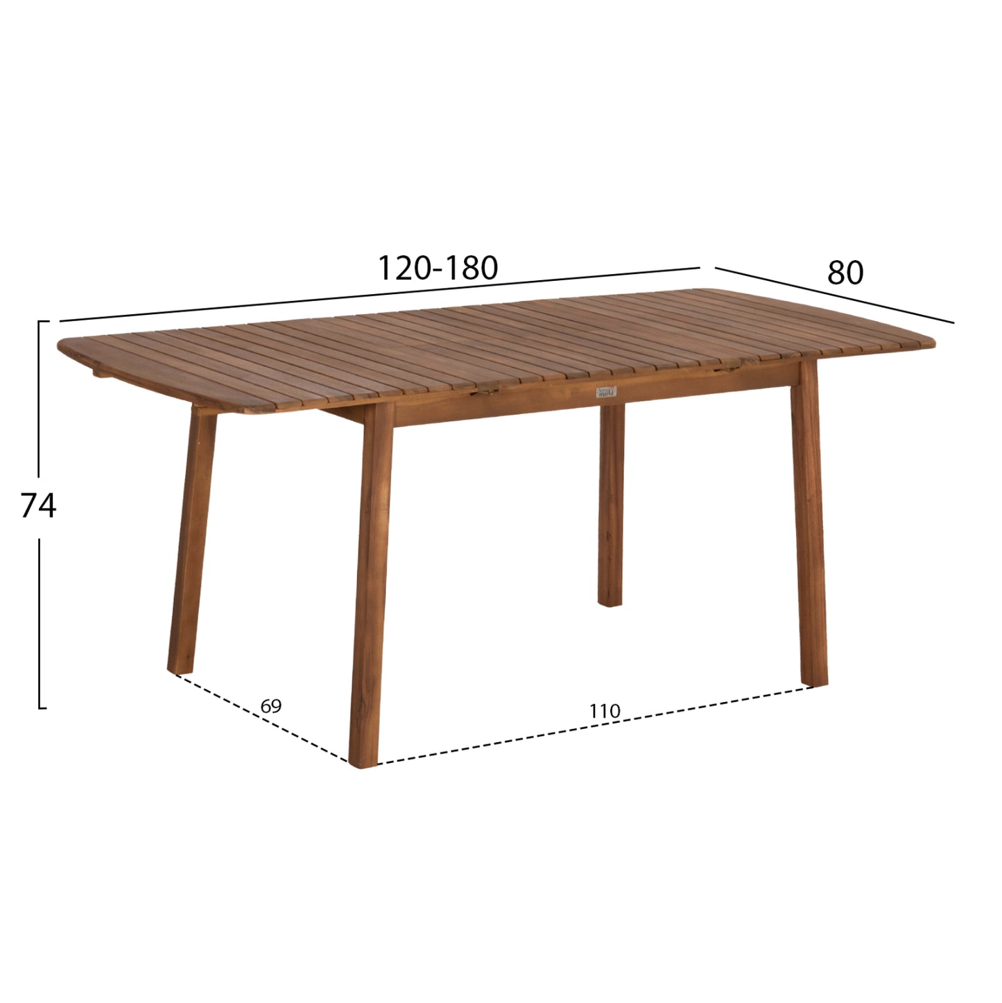ΤΡΑΠΕΖΙ ΕΠΕΚΤΕΙΝΟΜΕΝΟ ΕΞΩΤ.ΧΩΡΟΥ FEY HM6520 ΞΥΛΟ ΑΚΑΚΙΑΣ-ΦΥΣΙΚΟ 120/180x80x74Υεκ