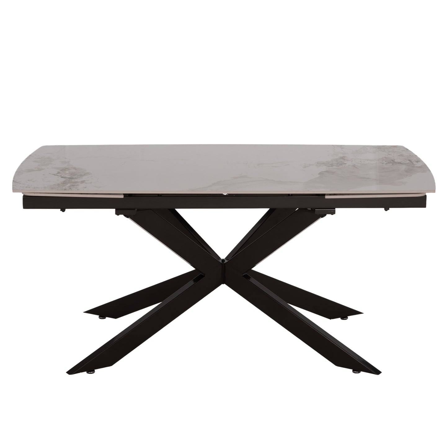 ΤΡΑΠΕΖΙ ΕΠΕΚΤΕΙΝΟΜΕΝΟ AIRA HM18411 ΚΕΡΑΜΙΚΟ TOP ΣΕ ΛΕΥΚΟ/ΚΑΦΕ ΜΑΡΜΑΡΟ 165/240x90x76Υεκ