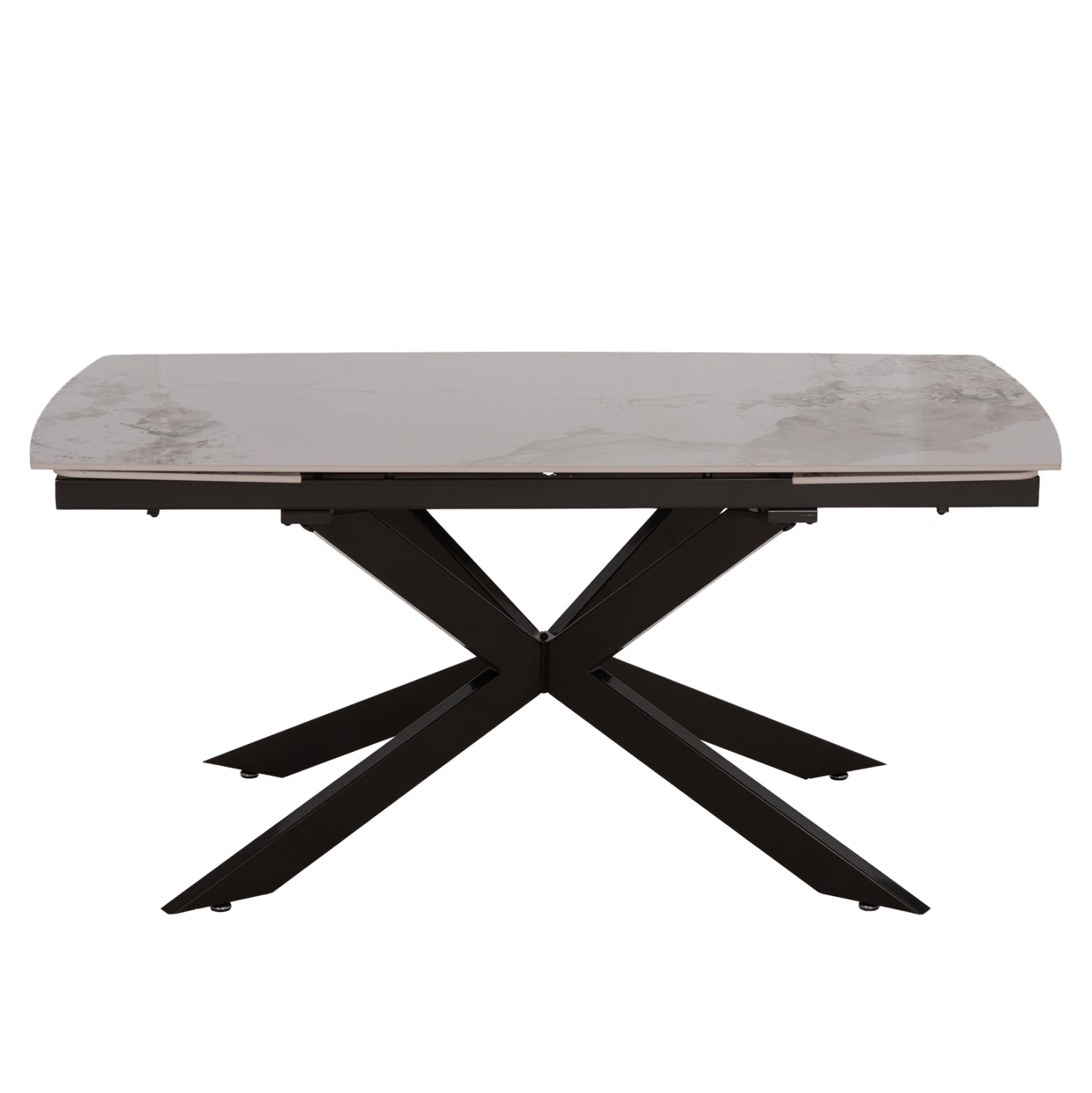 ΤΡΑΠΕΖΙ ΕΠΕΚΤΕΙΝΟΜΕΝΟ AIRA HM18411 ΚΕΡΑΜΙΚΟ TOP ΣΕ ΛΕΥΚΟ/ΚΑΦΕ ΜΑΡΜΑΡΟ 165/240x90x76Υεκ