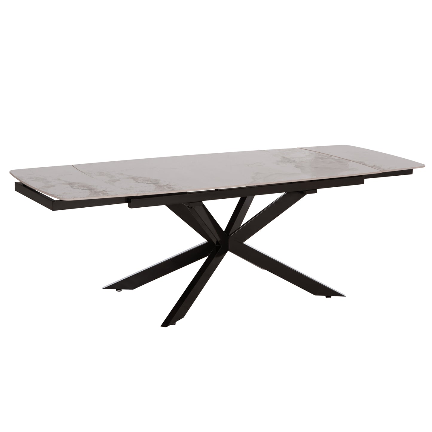 ΤΡΑΠΕΖΙ ΕΠΕΚΤΕΙΝΟΜΕΝΟ AIRA HM18411 ΚΕΡΑΜΙΚΟ TOP ΣΕ ΛΕΥΚΟ/ΚΑΦΕ ΜΑΡΜΑΡΟ 165/240x90x76Υεκ