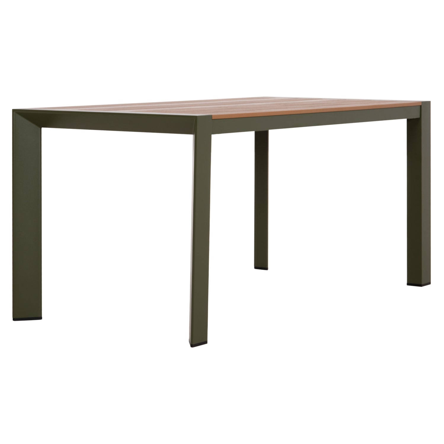 ΤΡΑΠΕΖΙ ΕΞΩΤ.ΧΩΡΟΥ GOYA HM6059.07 ΑΛΟΥΜΙΝΙΟ ΣE OLIVE GREEN & POLYWOOD 160X80Χ75Υεκ.
