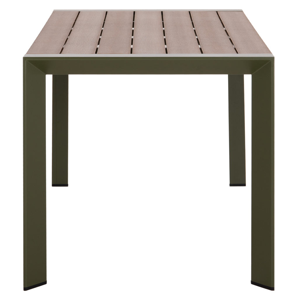 ΤΡΑΠΕΖΙ ΕΞΩΤ.ΧΩΡΟΥ GOYA HM6059.07 ΑΛΟΥΜΙΝΙΟ ΣE OLIVE GREEN & POLYWOOD 160X80Χ75Υεκ.