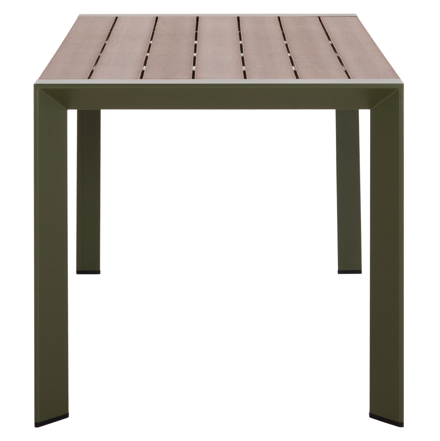 ΤΡΑΠΕΖΙ ΕΞΩΤ.ΧΩΡΟΥ GOYA HM6059.07 ΑΛΟΥΜΙΝΙΟ ΣE OLIVE GREEN & POLYWOOD 160X80Χ75Υεκ.
