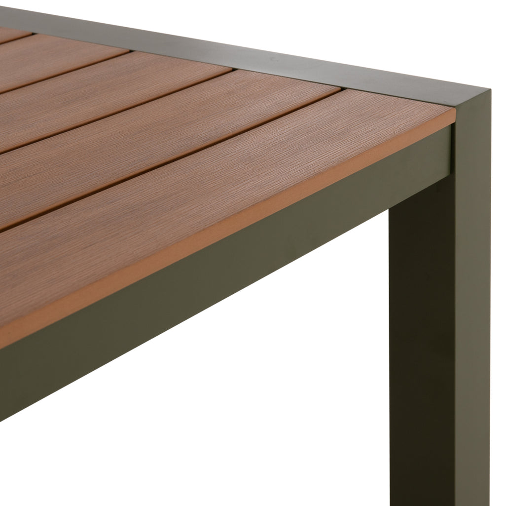 ΤΡΑΠΕΖΙ ΕΞΩΤ.ΧΩΡΟΥ GOYA HM6059.07 ΑΛΟΥΜΙΝΙΟ ΣE OLIVE GREEN & POLYWOOD 160X80Χ75Υεκ.