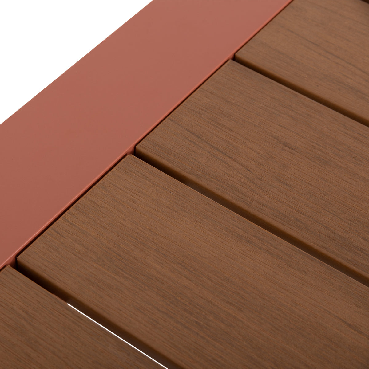 ΤΡΑΠΕΖΙ ΕΞΩΤ.ΧΩΡΟΥ GOYA HM6059.08 ΑΛΟΥΜΙΝΙΟ ΣE TERRACOTTA & POLYWOOD 160X80Χ75Υεκ.