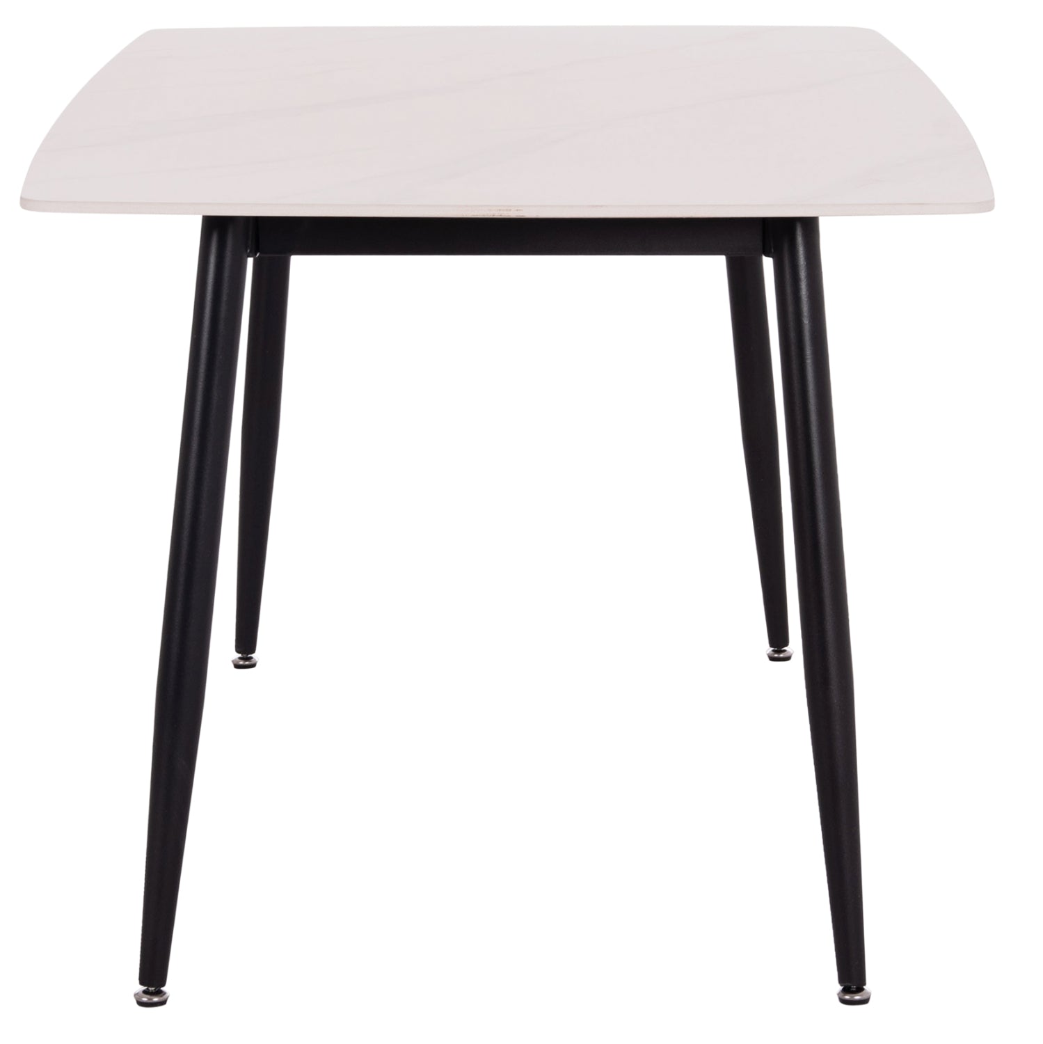 ΤΡΑΠΕΖΙ RAVEN HM18149.01 ΚΕΡΑΜΙΚΟ TOP ΜΕ ΟΨΗ ΛΕΥΚΟ ΜΑΡΜΑΡΟ 140x80x74Υεκ.