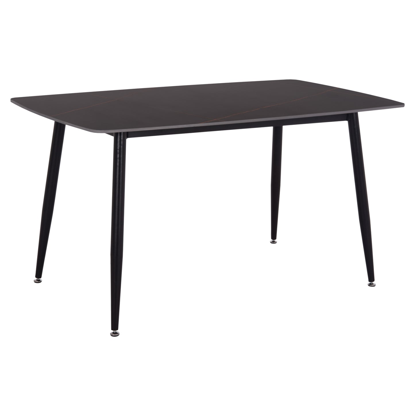 ΤΡΑΠΕΖΙ RAVEN HM18149.02 ΚΕΡΑΜΙΚΟ TOP ΜΕ ΟΨΗ ΜΑΥΡΟ ΜΑΡΜΑΡΟ 140x80x74Υεκ.