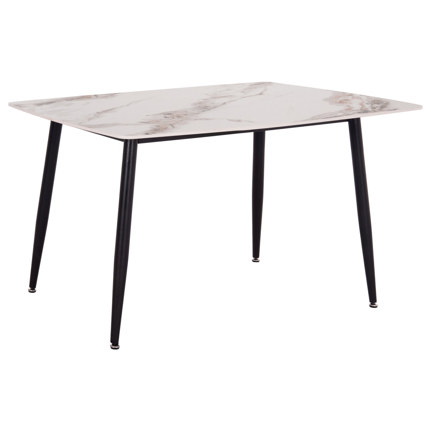 ΤΡΑΠΕΖΙ RAVEN HM18149.04 ΚΕΡΑΜΙΚΟ TOP ΜΕ ΟΨΗ ΛΕΥΚΟ/ΚΑΦΕ ΜΑΡΜΑΡΟ 140x80x74Υεκ.