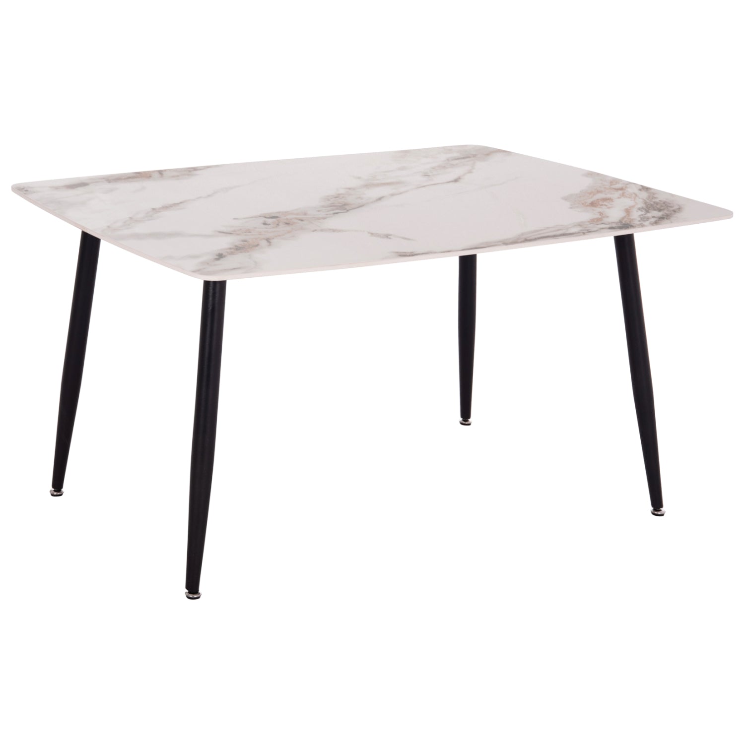 ΤΡΑΠΕΖΙ RAVEN HM18149.04 ΚΕΡΑΜΙΚΟ TOP ΜΕ ΟΨΗ ΛΕΥΚΟ/ΚΑΦΕ ΜΑΡΜΑΡΟ 140x80x74Υεκ.