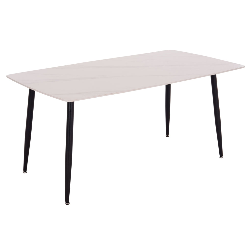 ΤΡΑΠΕΖΙ RAVEN HM18150.01 ΚΕΡΑΜΙΚΟ TOP ΜΕ ΟΨΗ ΛΕΥΚΟ ΜΑΡΜΑΡΟ 160x80x74Υεκ.