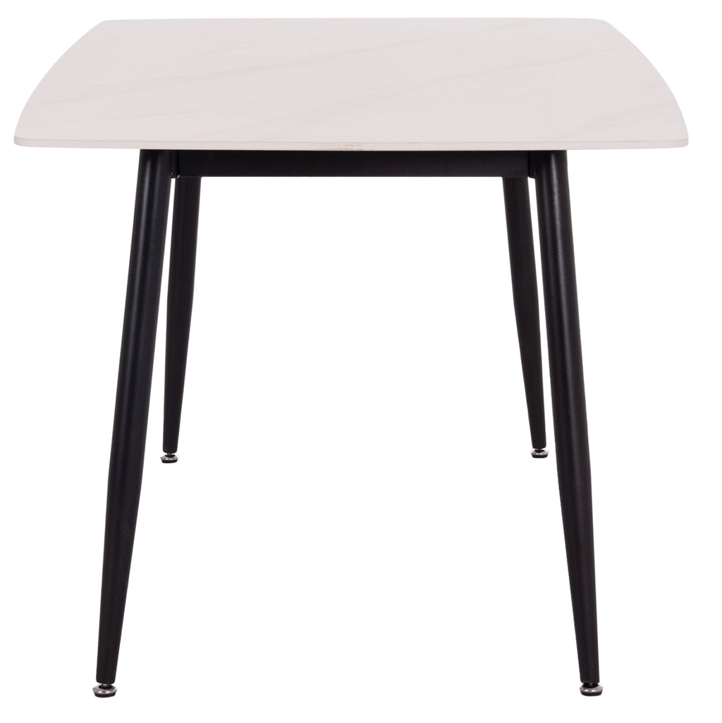 ΤΡΑΠΕΖΙ RAVEN HM18150.01 ΚΕΡΑΜΙΚΟ TOP ΜΕ ΟΨΗ ΛΕΥΚΟ ΜΑΡΜΑΡΟ 160x80x74Υεκ.