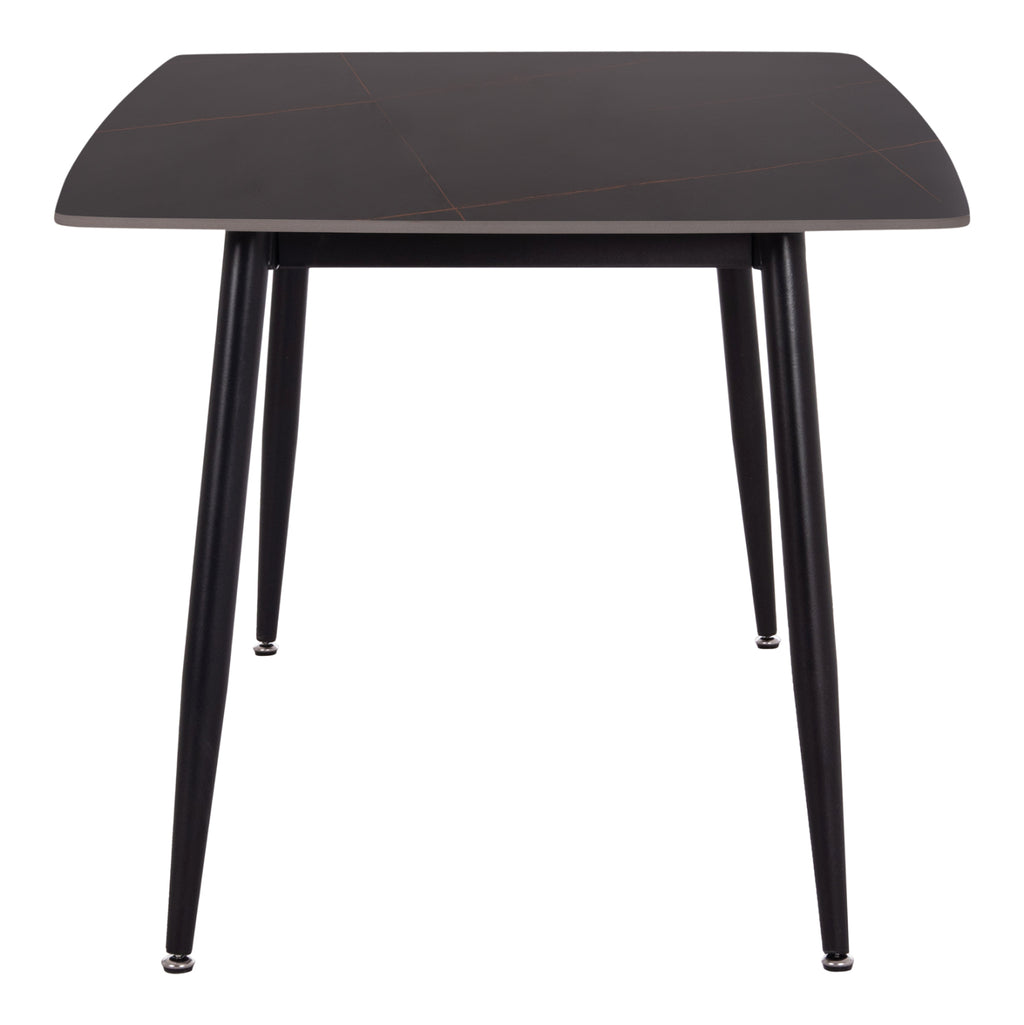 ΤΡΑΠΕΖΙ RAVEN HM18150.02 ΚΕΡΑΜΙΚΟ TOP ΜΕ ΟΨΗ ΜΑΥΡΟ ΜΑΡΜΑΡΟ 160x80x74Υεκ.