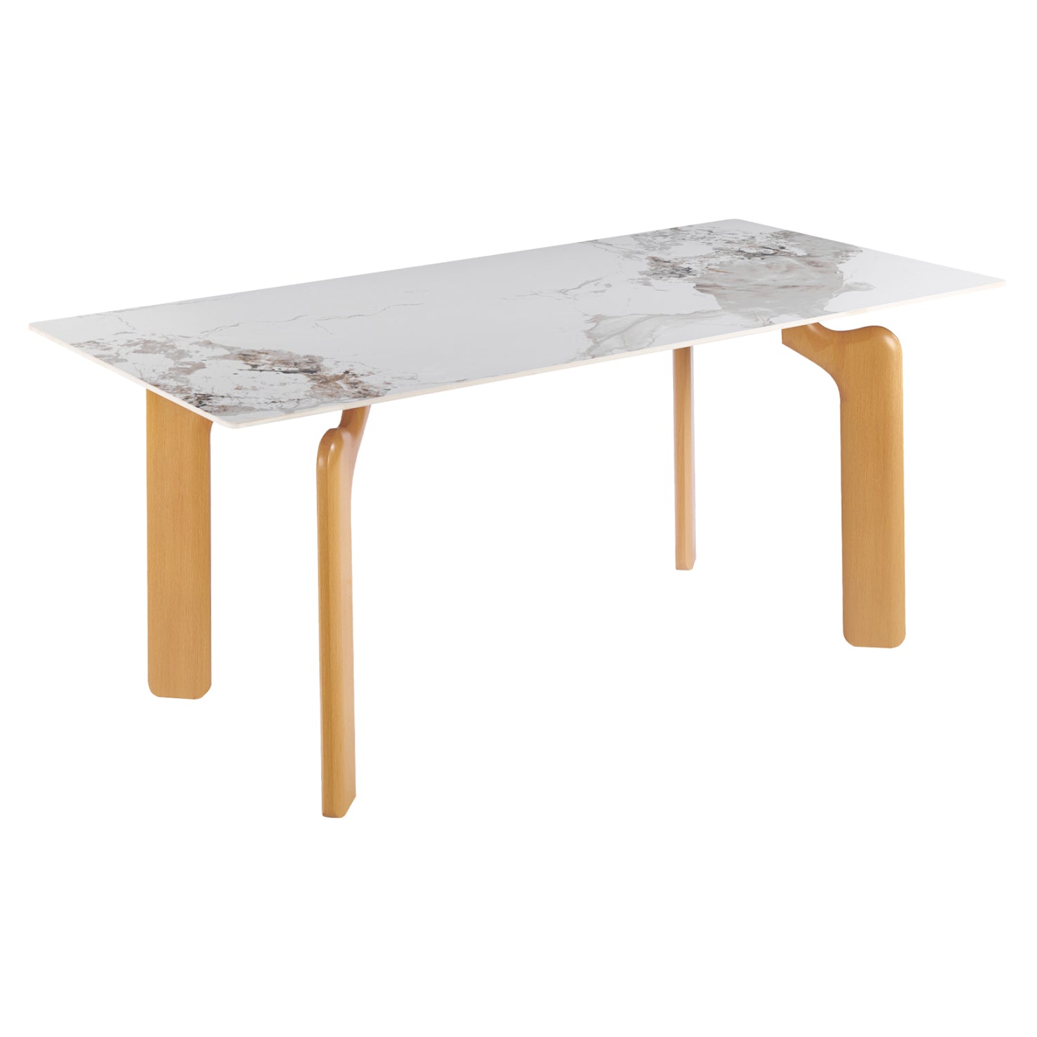 ΤΡΑΠΕΖΙ DALLE HM18479.02 MDF TOP ΟΨΗ ΜΑΡΜΑΡΟΥ-ΜΕΤΑΛ.ΠΟΔΙΑ HEAT TRANSFER 180x90x76Υεκ