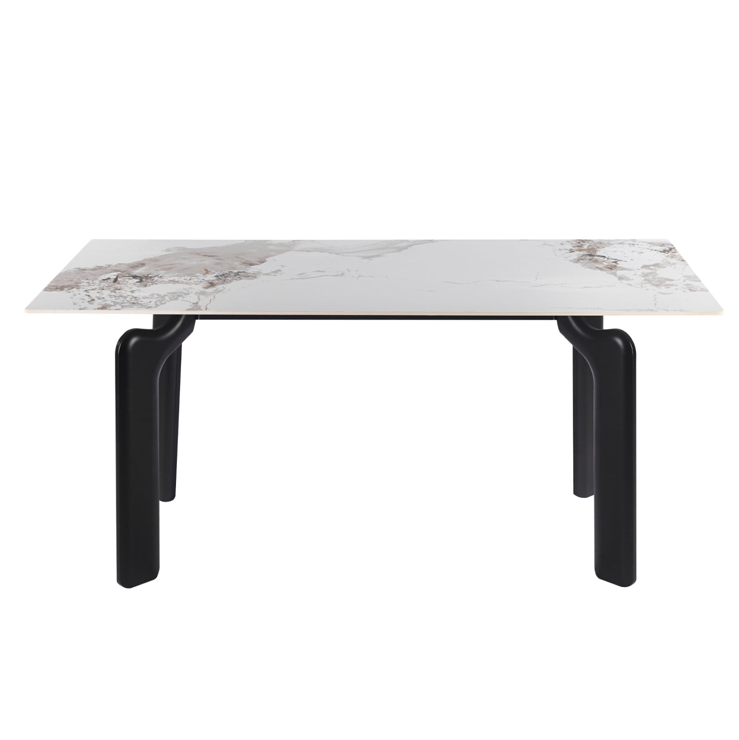 ΤΡΑΠΕΖΙ DALLE HM18479.03 MDF TOP ΟΨΗ ΜΑΡΜΑΡΟΥ-ΜΕΤΑΛ.ΠΟΔΙΑ ΣΕ ΜΑΥΡΟ 180x90x76Υεκ