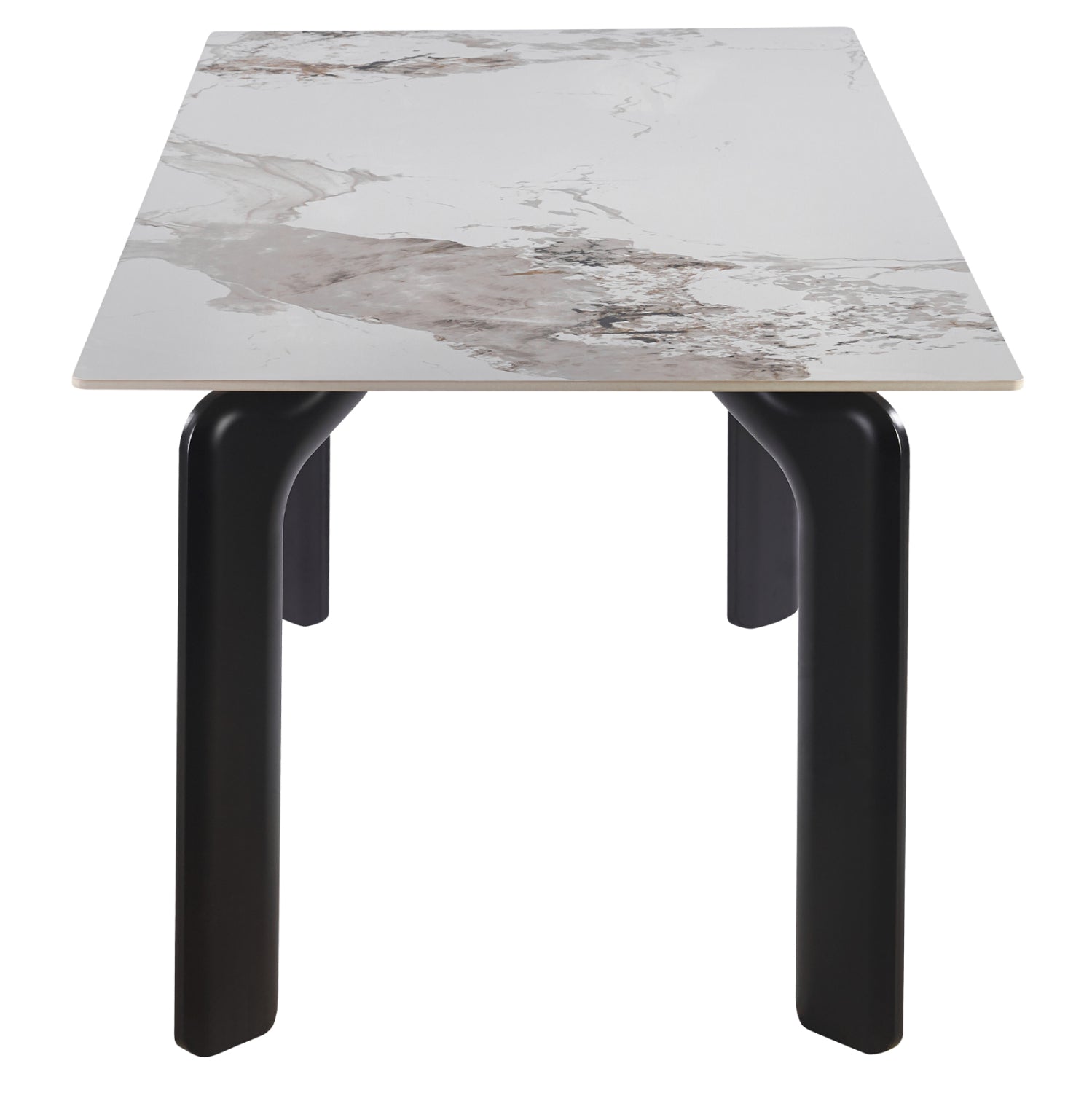 ΤΡΑΠΕΖΙ DALLE HM18479.03 MDF TOP ΟΨΗ ΜΑΡΜΑΡΟΥ-ΜΕΤΑΛ.ΠΟΔΙΑ ΣΕ ΜΑΥΡΟ 180x90x76Υεκ
