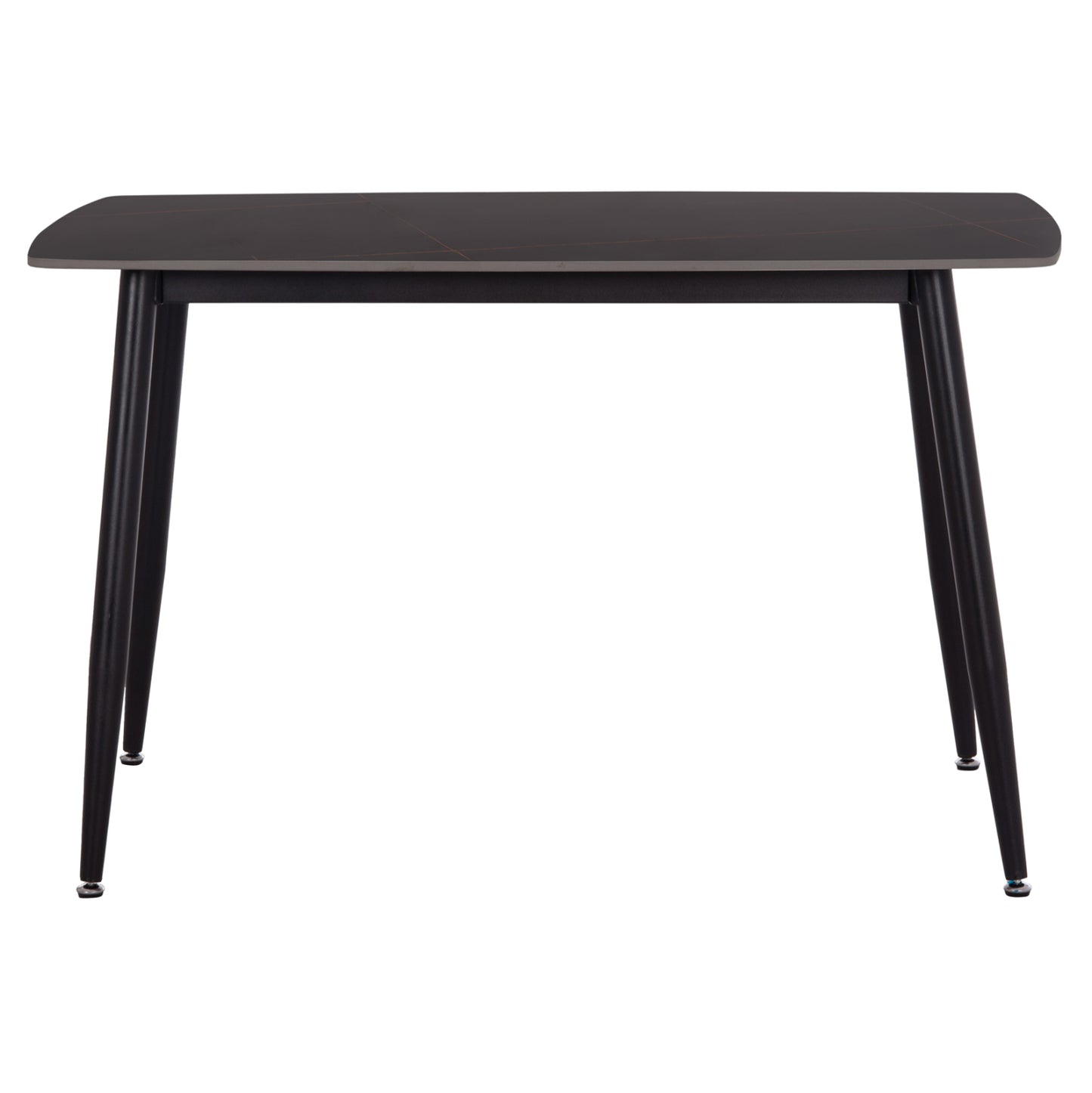 ΤΡΑΠΕΖΙ RAVEN HM9854.02 ΚΕΡΑΜΙΚΟ TOP ΜΑΥΡΟ ΜΑΡΜΑΡΟ-ΜΑΥΡΟ ΜΕΤΑΛΛΟ 120x70x73Υεκ.
