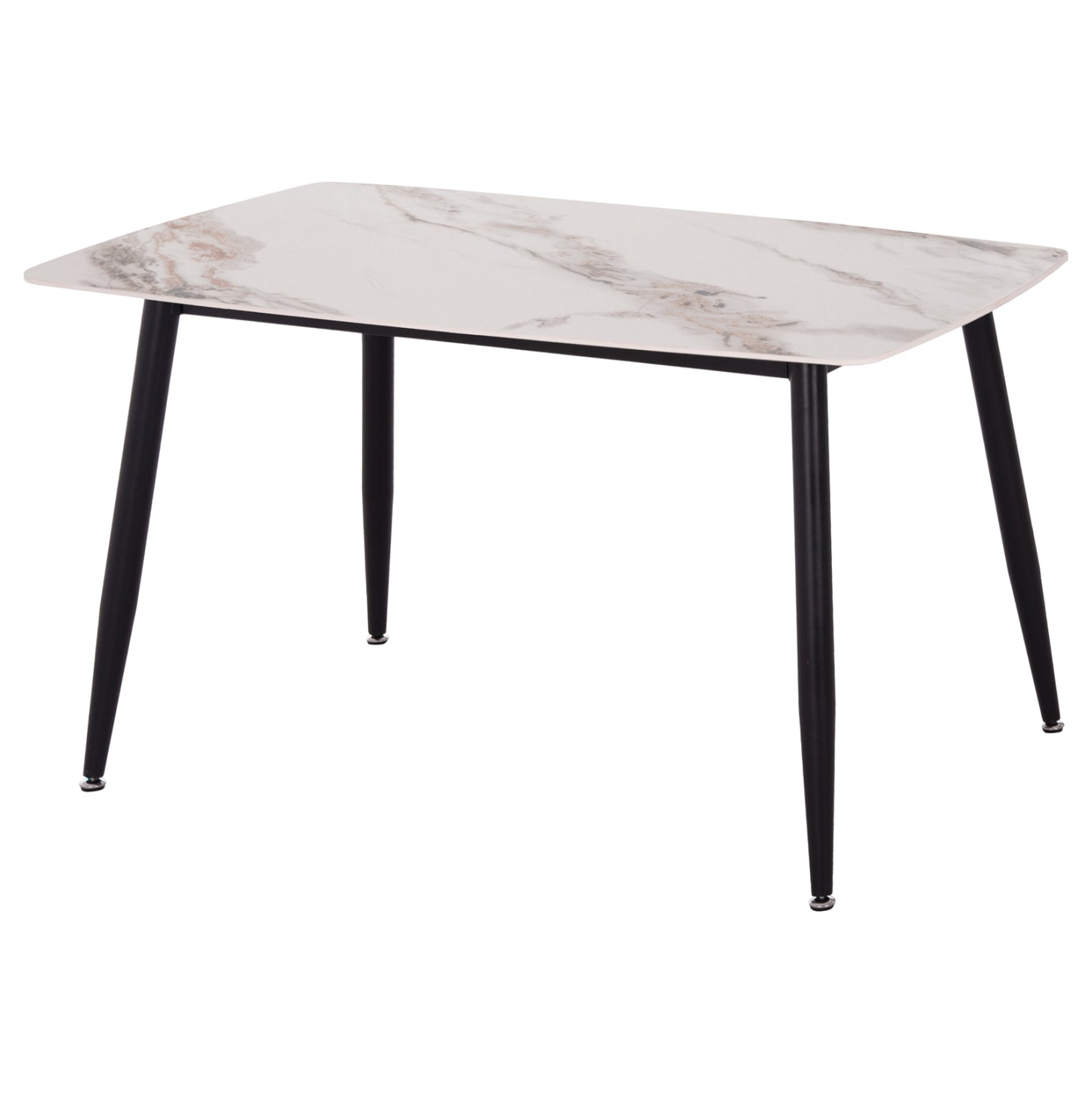ΤΡΑΠΕΖΙ RAVEN HM9854.04 ΚΕΡΑΜΙΚΟ TOP ΜΕ ΟΨΗ ΜΑΡΜΑΡΟΥ τ.CALACATTA 120x70x73Υεκ.