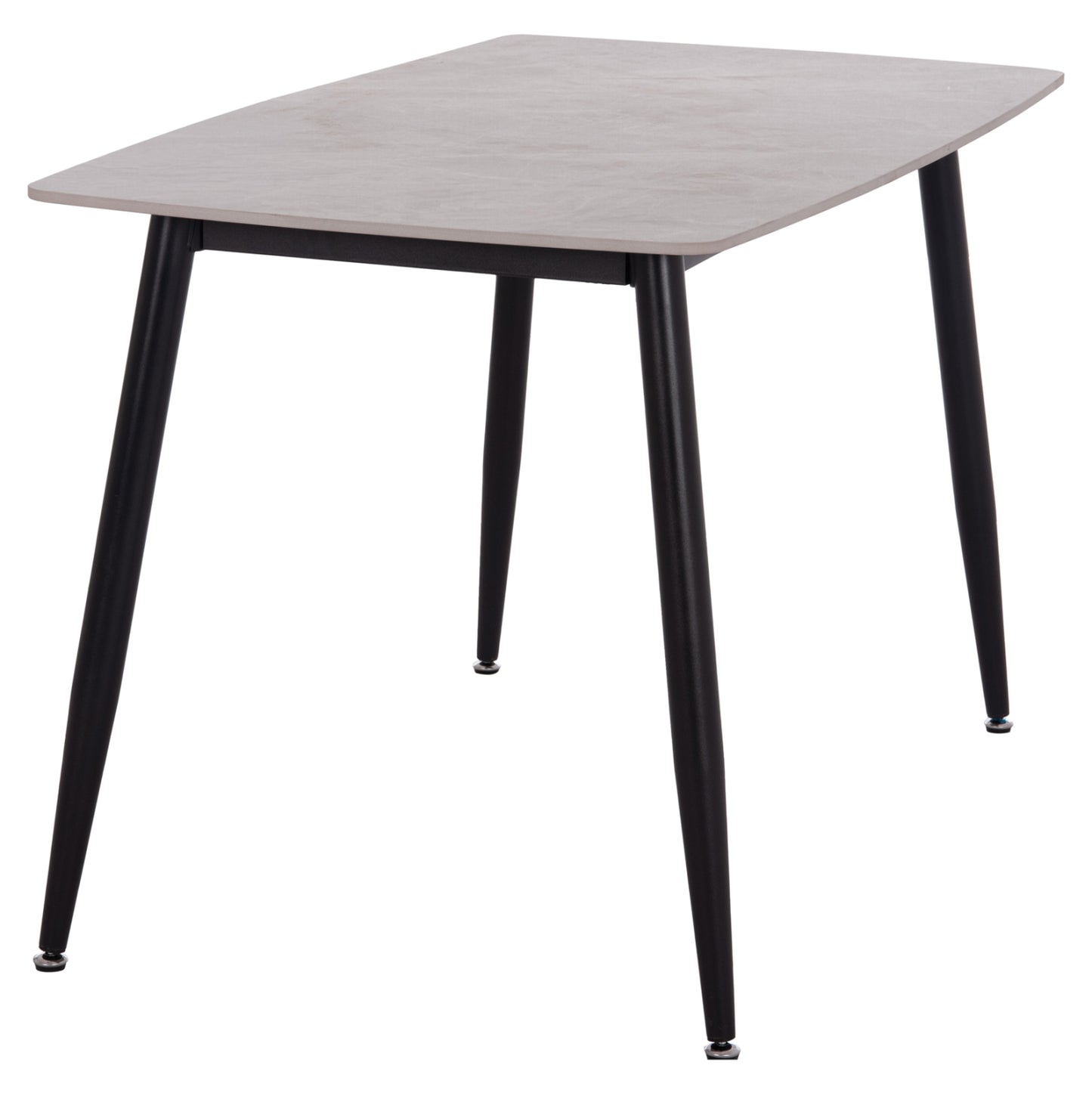ΤΡΑΠΕΖΙ RAVEN HM9854.13 ΚΕΡΑΜΙΚΟ TOP ΓΚΡΙ ΜΑΡΜΑΡΟ-ΜΑΥΡΟ ΜΕΤΑΛΛΟ 120x70x73Υεκ.
