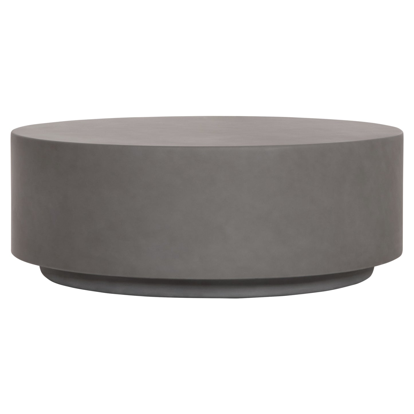 ΤΡΑΠΕΖΙ ΜΕΣΗΣ FIBER CEMENT ΣΤΡΟΓΓΥΛΟ KYOKO HM6579.01 ΓΚΡΙ Φ90x30Υεκ.
