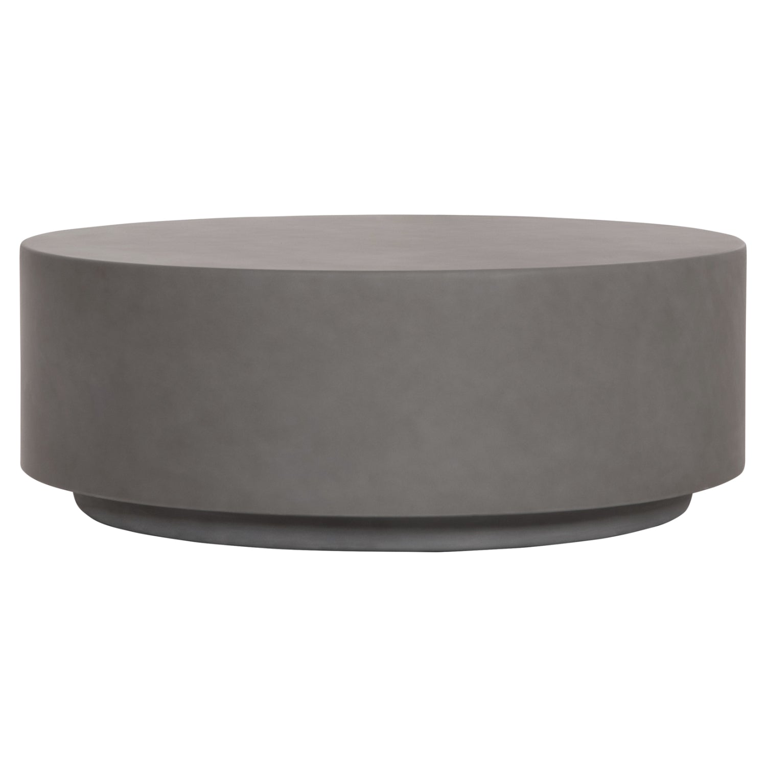 ΤΡΑΠΕΖΙ ΜΕΣΗΣ FIBER CEMENT ΣΤΡΟΓΓΥΛΟ KYOKO HM6579.01 ΓΚΡΙ Φ90x30Υεκ.