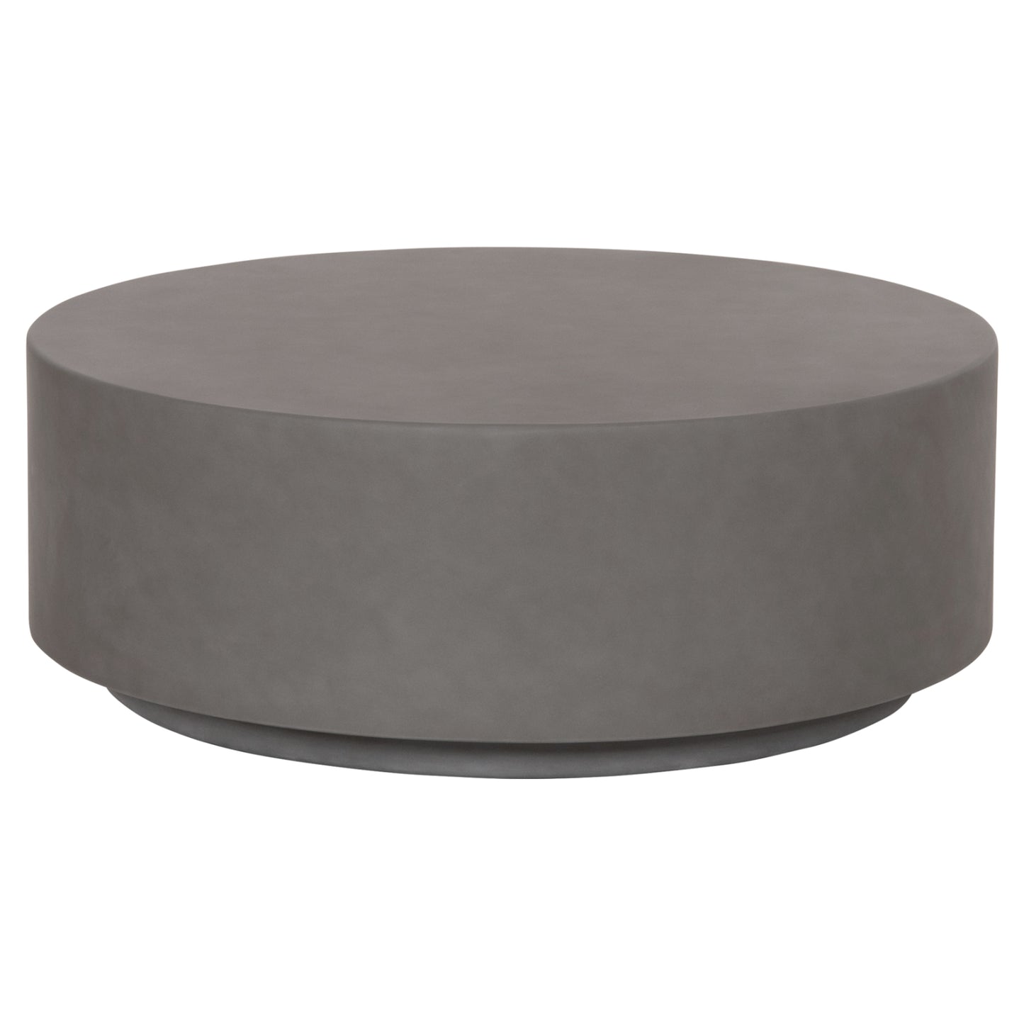 ΤΡΑΠΕΖΙ ΜΕΣΗΣ FIBER CEMENT ΣΤΡΟΓΓΥΛΟ KYOKO HM6579.01 ΓΚΡΙ Φ90x30Υεκ.