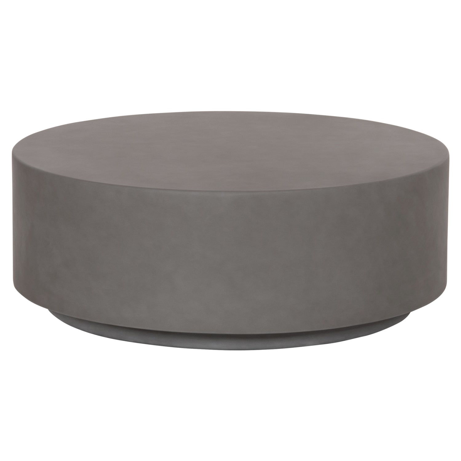 ΤΡΑΠΕΖΙ ΜΕΣΗΣ FIBER CEMENT ΣΤΡΟΓΓΥΛΟ KYOKO HM6579.01 ΓΚΡΙ Φ90x30Υεκ.