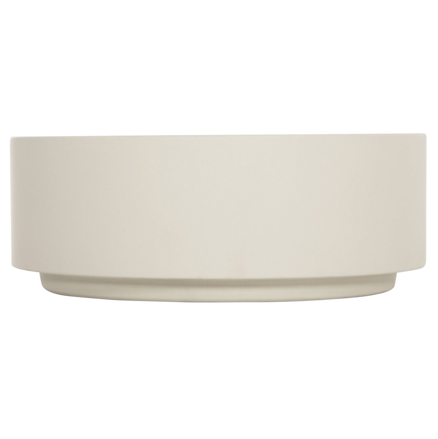ΤΡΑΠΕΖΙ ΜΕΣΗΣ FIBER CEMENT ΣΤΡΟΓΓΥΛΟ KYOKO HM6579.02 ΜΠΕΖ Φ90x34Υεκ.