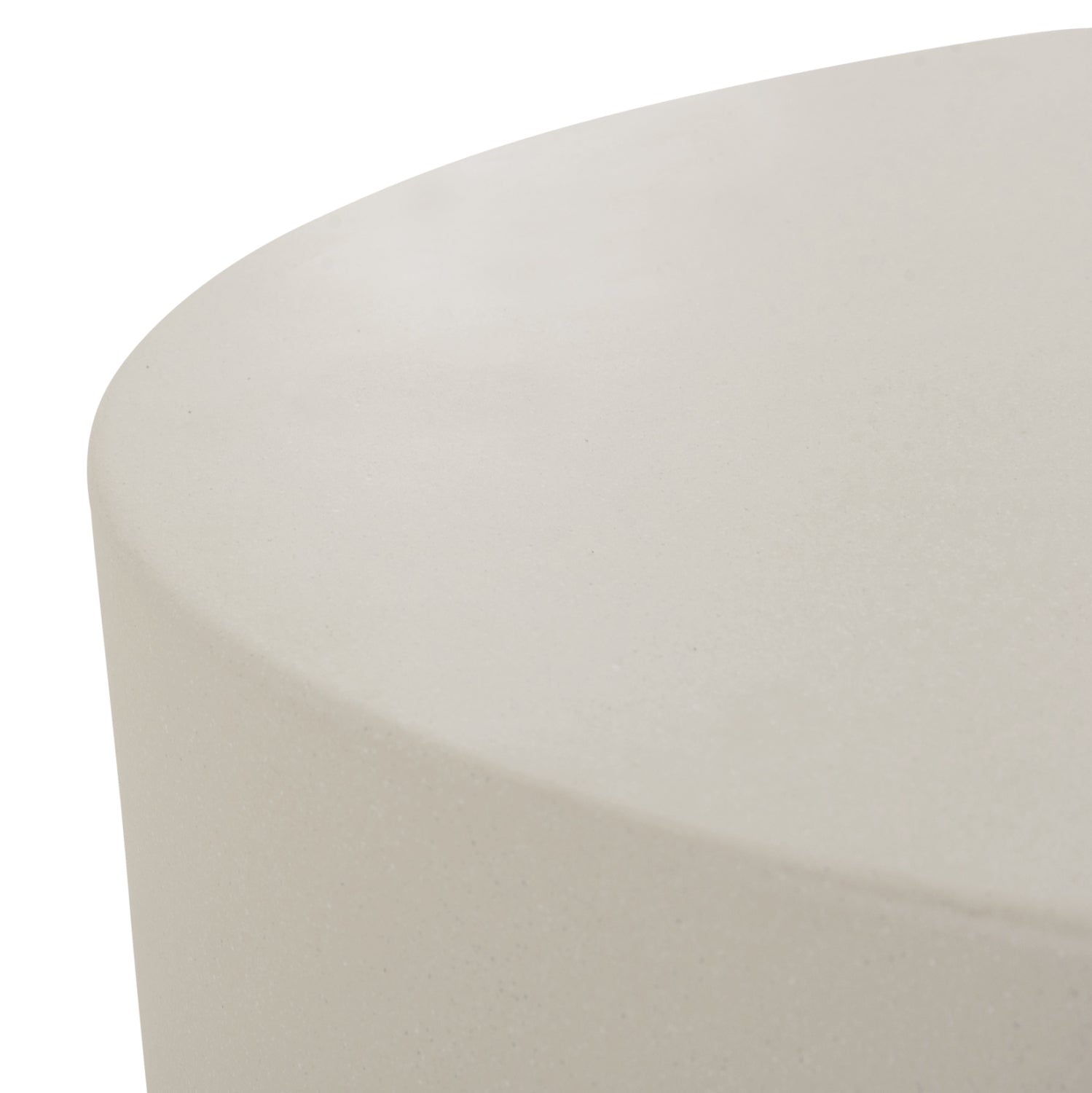 ΤΡΑΠΕΖΙ ΜΕΣΗΣ FIBER CEMENT ΣΤΡΟΓΓΥΛΟ KYOKO HM6579.02 ΜΠΕΖ Φ90x34Υεκ.