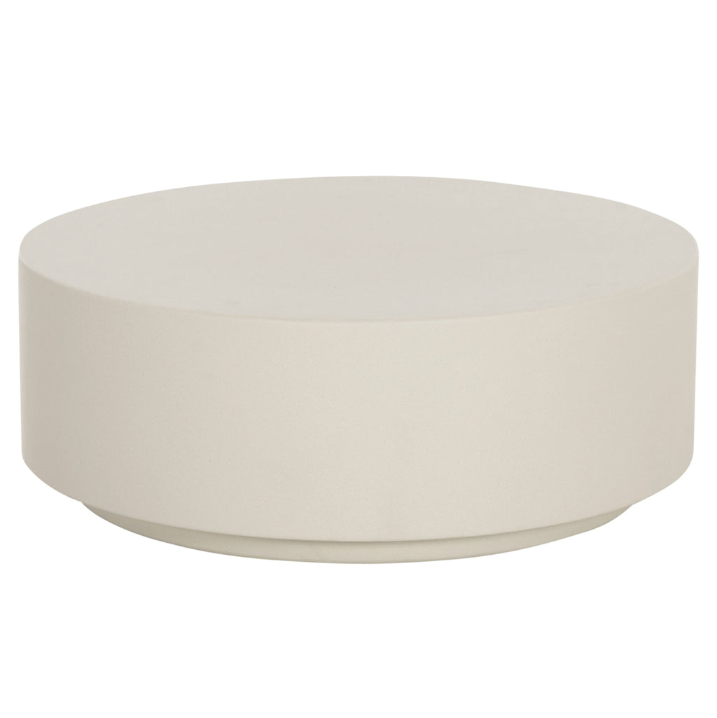 ΤΡΑΠΕΖΙ ΜΕΣΗΣ FIBER CEMENT ΣΤΡΟΓΓΥΛΟ KYOKO HM6579.02 ΜΠΕΖ Φ90x34Υεκ.