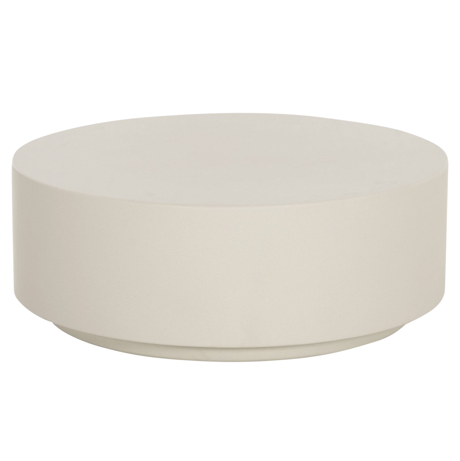 ΤΡΑΠΕΖΙ ΜΕΣΗΣ FIBER CEMENT ΣΤΡΟΓΓΥΛΟ KYOKO HM6579.02 ΜΠΕΖ Φ90x34Υεκ.