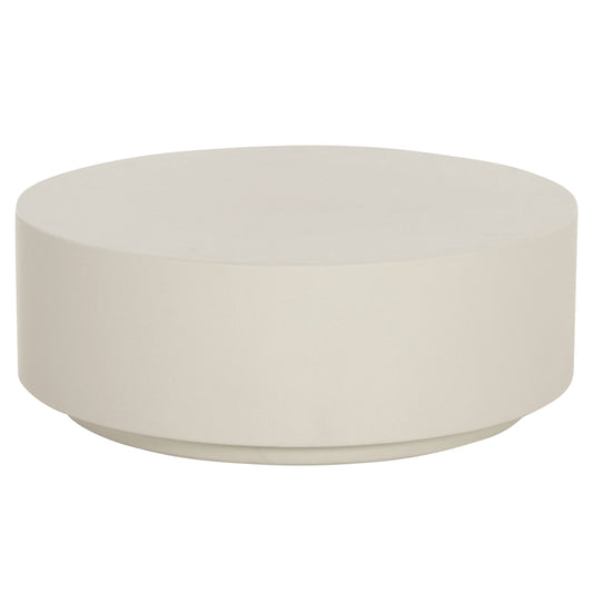 ΤΡΑΠΕΖΙ ΜΕΣΗΣ FIBER CEMENT ΣΤΡΟΓΓΥΛΟ KYOKO HM6579.02 ΜΠΕΖ Φ90x34Υεκ.