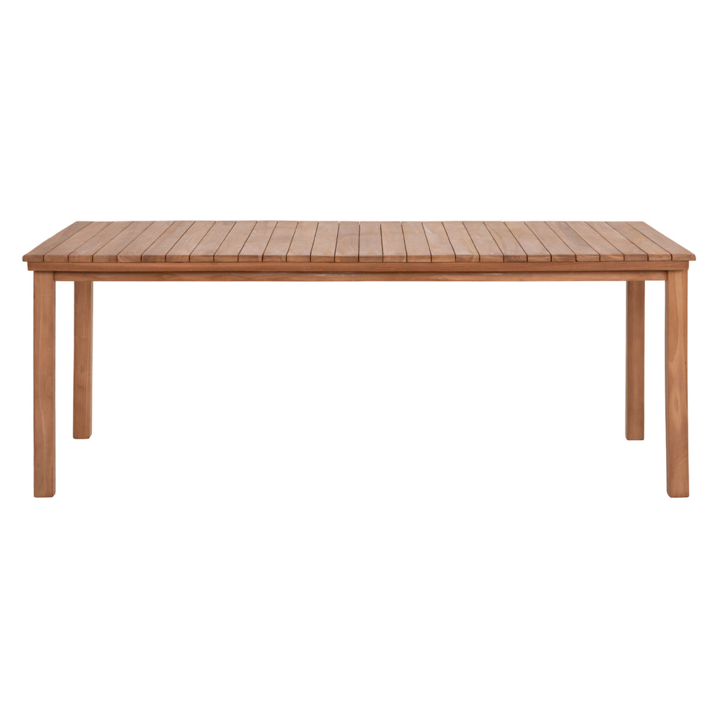 ΤΡΑΠΕΖΙ ΟΡΘΟΓΩΝΙΟ FINTO HM6616 ΞΥΛΟ TEAK--ΦΥΣΙΚΟ 200x100x75Υεκ.
