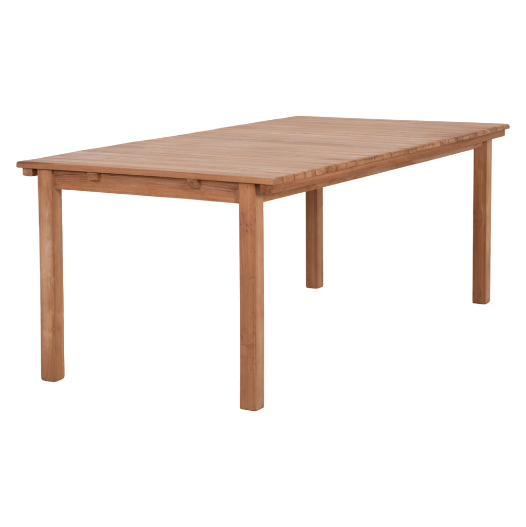 ΤΡΑΠΕΖΙ ΟΡΘΟΓΩΝΙΟ FINTO HM6616 ΞΥΛΟ TEAK--ΦΥΣΙΚΟ 200x100x75Υεκ.