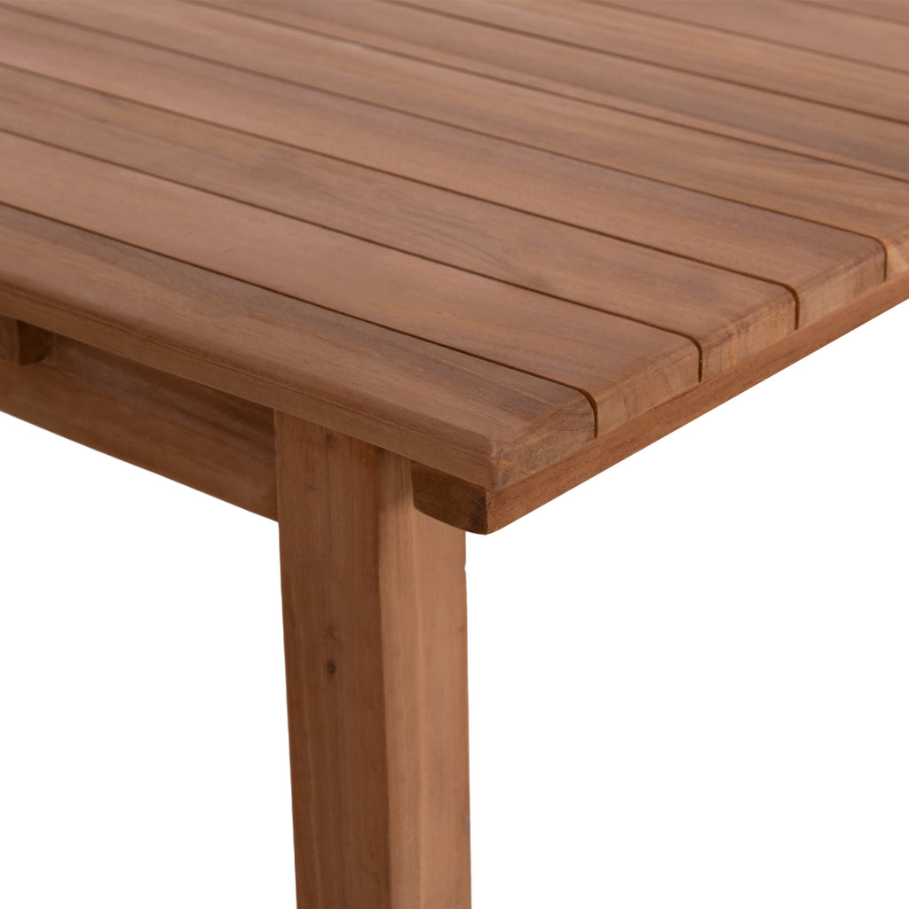 ΤΡΑΠΕΖΙ ΟΡΘΟΓΩΝΙΟ FINTO HM6616 ΞΥΛΟ TEAK--ΦΥΣΙΚΟ 200x100x75Υεκ.