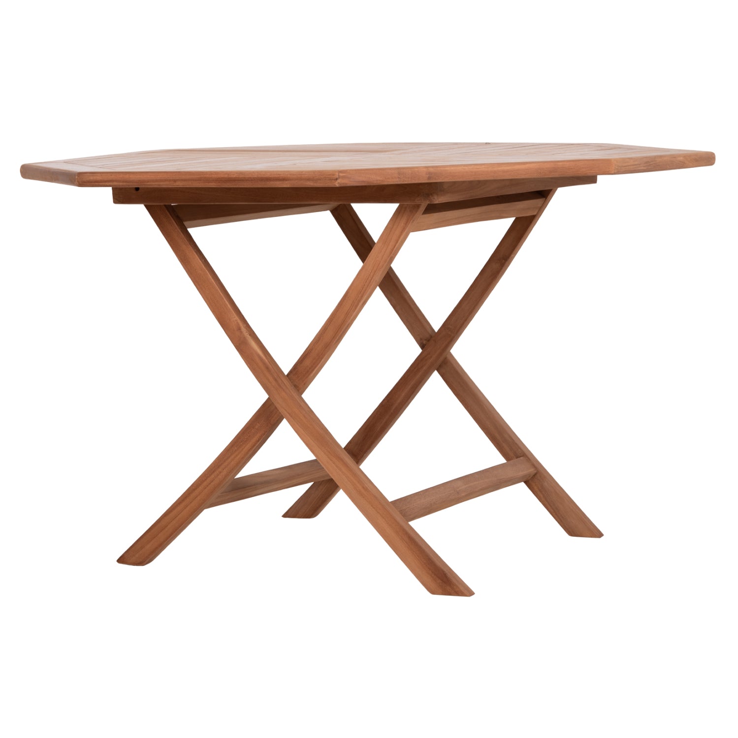 ΤΡΑΠΕΖΙ ΠΟΛΥΓΩΝΟ ΠΤΥΣΣΟΜΕΝΟ KARLIN HM6618 ΞΥΛΟ TEAK ΣΕ ΦΥΣΙΚΟ ΧΡΩΜΑ 120x120x75Yεκ.
