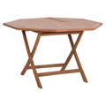 ΤΡΑΠΕΖΙ ΠΟΛΥΓΩΝΟ ΠΤΥΣΣΟΜΕΝΟ KARLIN HM6618 ΞΥΛΟ TEAK ΣΕ ΦΥΣΙΚΟ ΧΡΩΜΑ 120x120x75Yεκ.